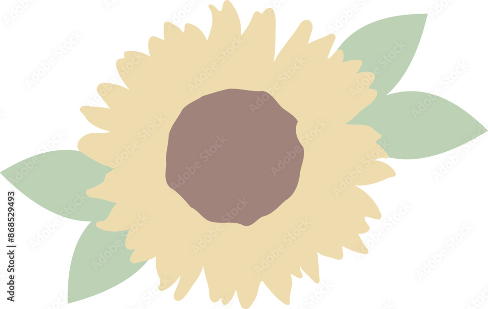 Simple Sunflower Illustration Simple Sunflower Illustration