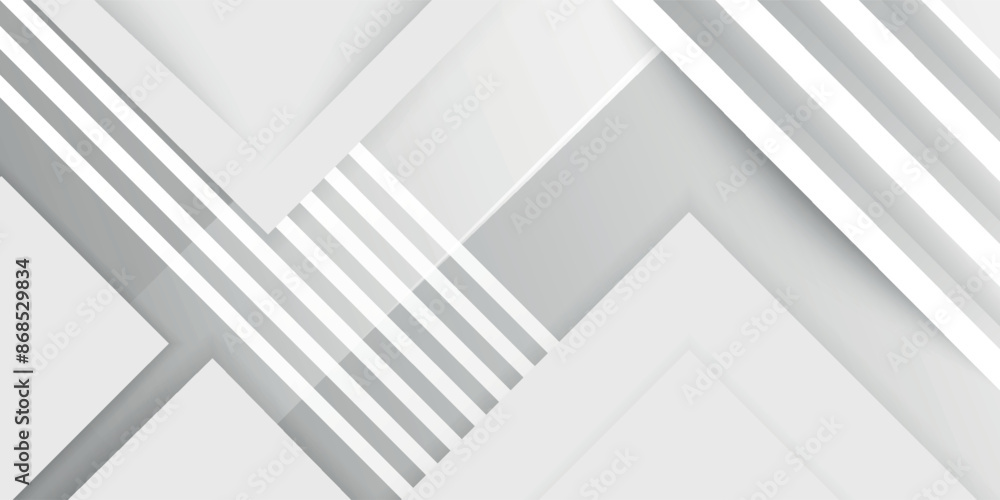 Fototapeta premium White vector minimalist simple and modern abstract geometric background. White vector presentation background for poster banner wallpaper mockup