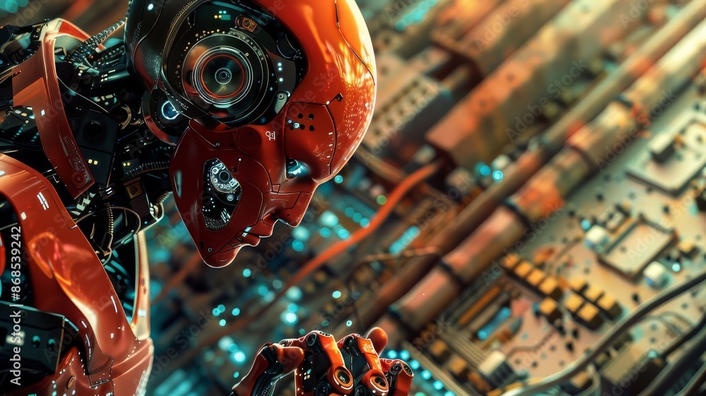 Naklejka premium red and gold