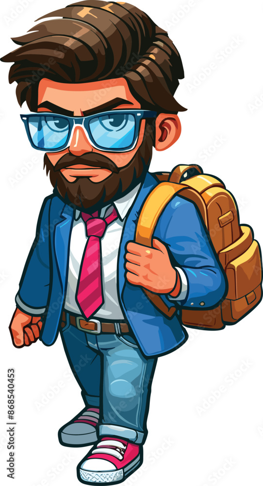 Back to School day student character for an also vector design Back to School day student character for an also vector design