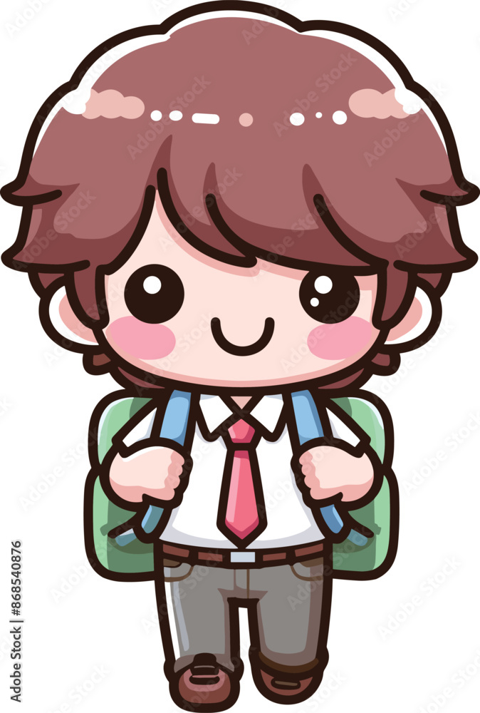 Back to School day student character for an also vector design Back to School day student character for an also vector design
