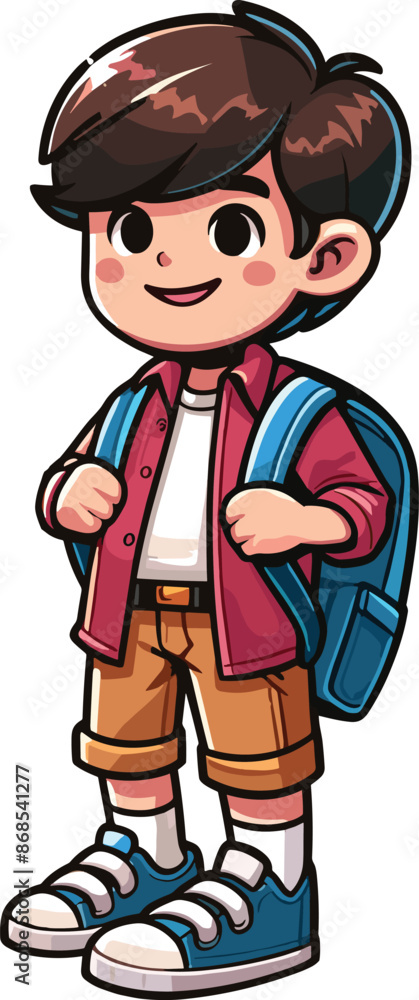 Back to School day student character for an also vector design Back to School day student character for an also vector design