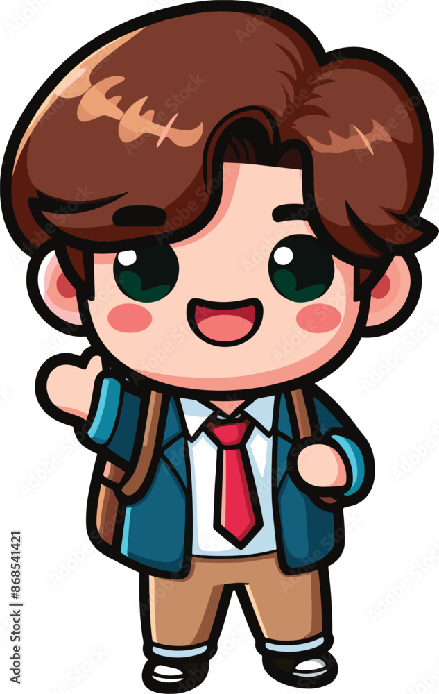 Back to School day student character for an also vector design Back to School day student character for an also vector design