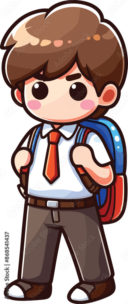 Back to School day student character for an also vector design Back to School day student character for an also vector design