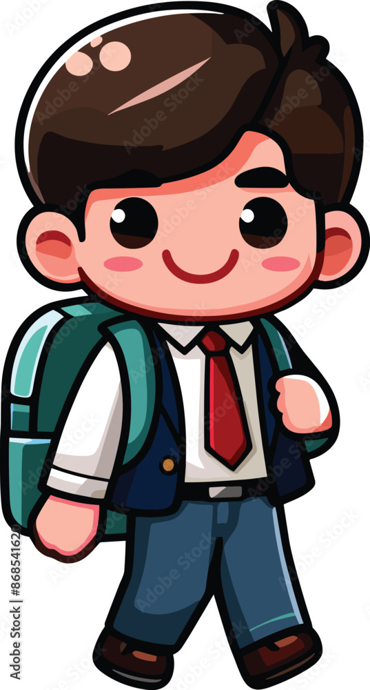 Back to School day student character for an also vector design Back to School day student character for an also vector design