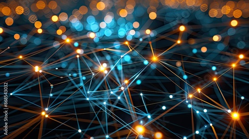 communication and network connection concept