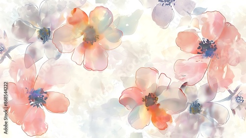 Delicate Watercolor Flowers