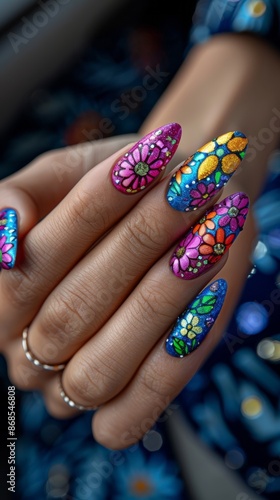 beautiful, stylish, modern manicure.