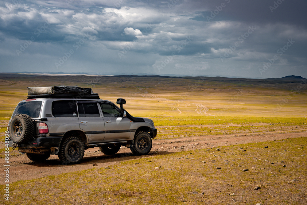 there are a few miles more to go. Off-road through central Mongolia there are a few miles more to go. Off-road through central Mongolia