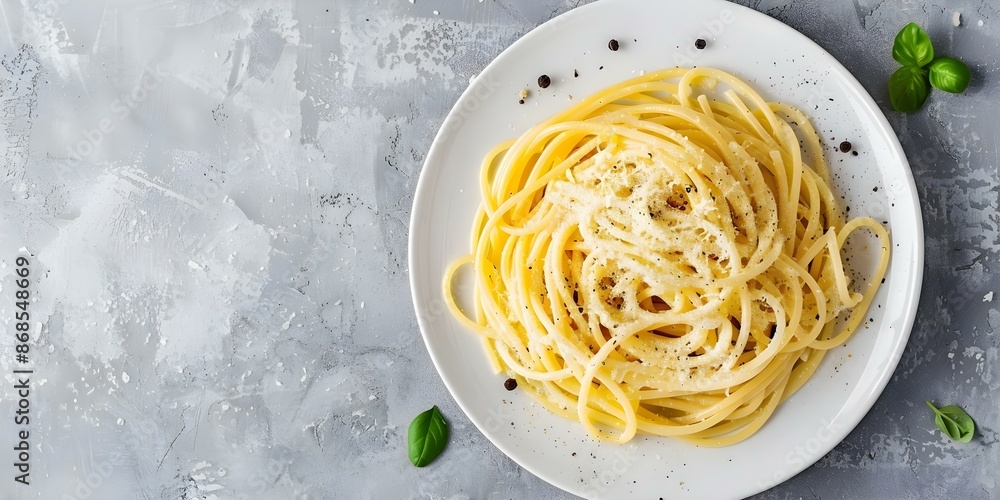 Cacio e Pepe Pasta Traditional Italian Dish with Cheese and Black Pepper. Concept Italian Cuisine, Cacio e Pepe, Traditional Recipes, Pasta Dishes, Black Pepper Cacio e Pepe Pasta Traditional Italian Dish with Cheese and Black Pepper. Concept Italian Cuisine, Cacio e Pepe, Traditional Recipes, Pasta Dishes, Black Pepper