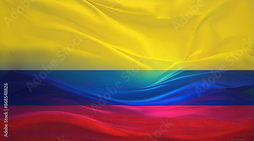 Colombian Flag for national Day or Independence Day of colombia