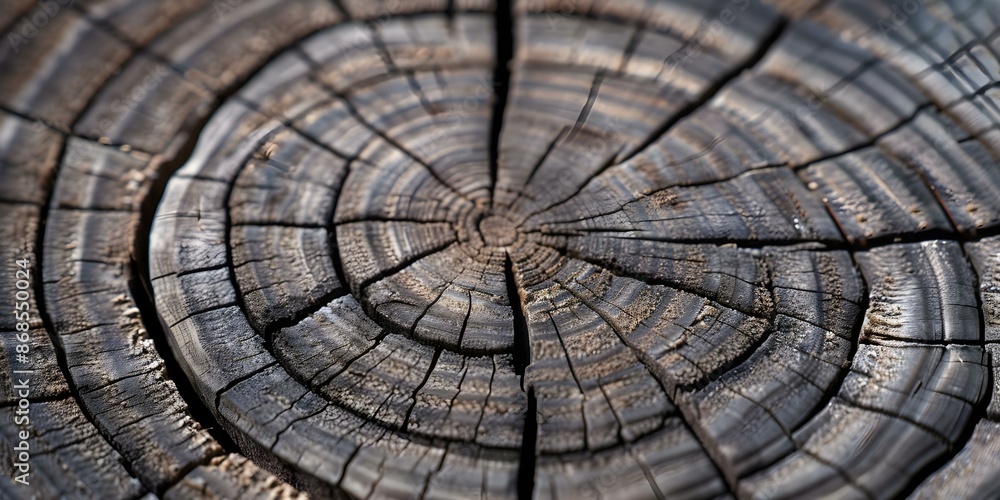 Fototapeta premium The natural patterns of the woods mimic its structure to create a distinctive and original appearance. Concept Nature Patterns, Woods Structure, Distinctive Appearance