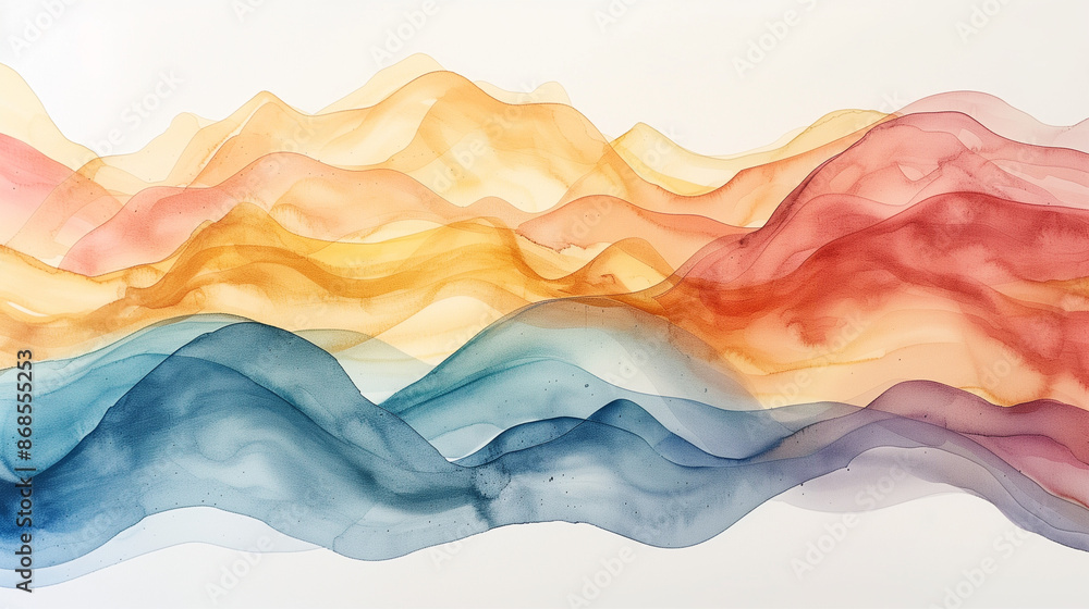 A vibrant, abstract image capturing colorful waves blending seamlessly into each other, creating a dynamic and fluid pattern. A vibrant, abstract image capturing colorful waves blending seamlessly into each other, creating a dynamic and fluid pattern.