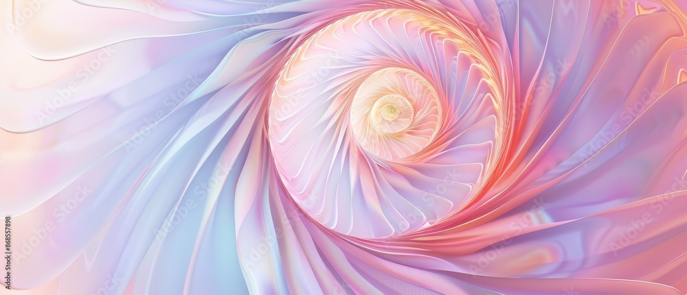 A colorful spiral with a pink and blue background A colorful spiral with a pink and blue background