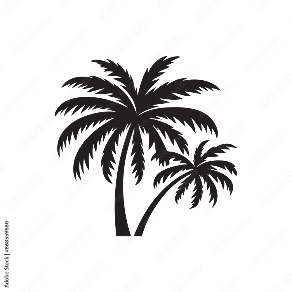 Obraz premium palm tree silhouette