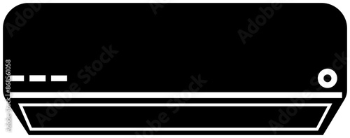 Air conditioner Fill icon. Vector illustration from hotel and restaurant. Air conditioner vent heat on transparent background. Air flow condition cool icon related to electronic, Household appliances.