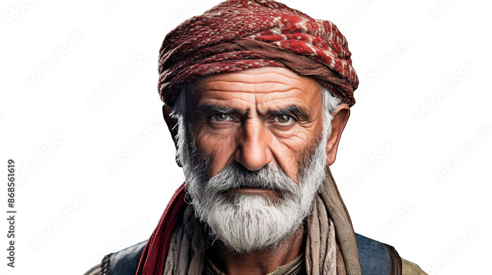 Turkish elderly guys alone against a white backdrop Turkish elderly guys alone against a white backdrop