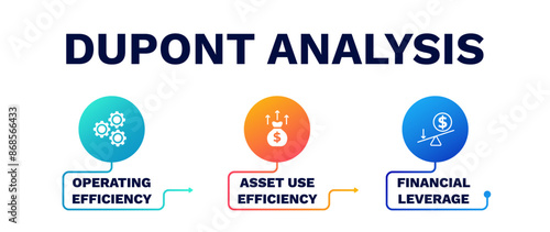 Dupont analysis. Financial leverage for diversification and probability of market information with equity dispersion and financial vector bet solutions