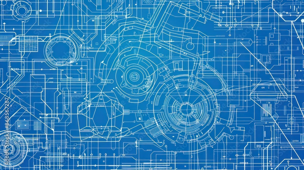 Abstract Blueprints for a Futuristic Design Abstract Blueprints for a Futuristic Design