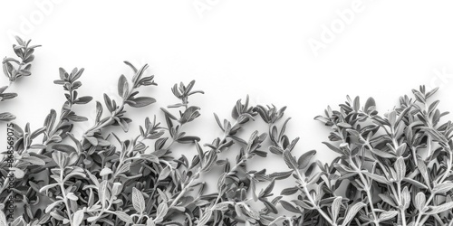 Wallpaper Mural A close-up shot of a bunch of plants in black and white Torontodigital.ca