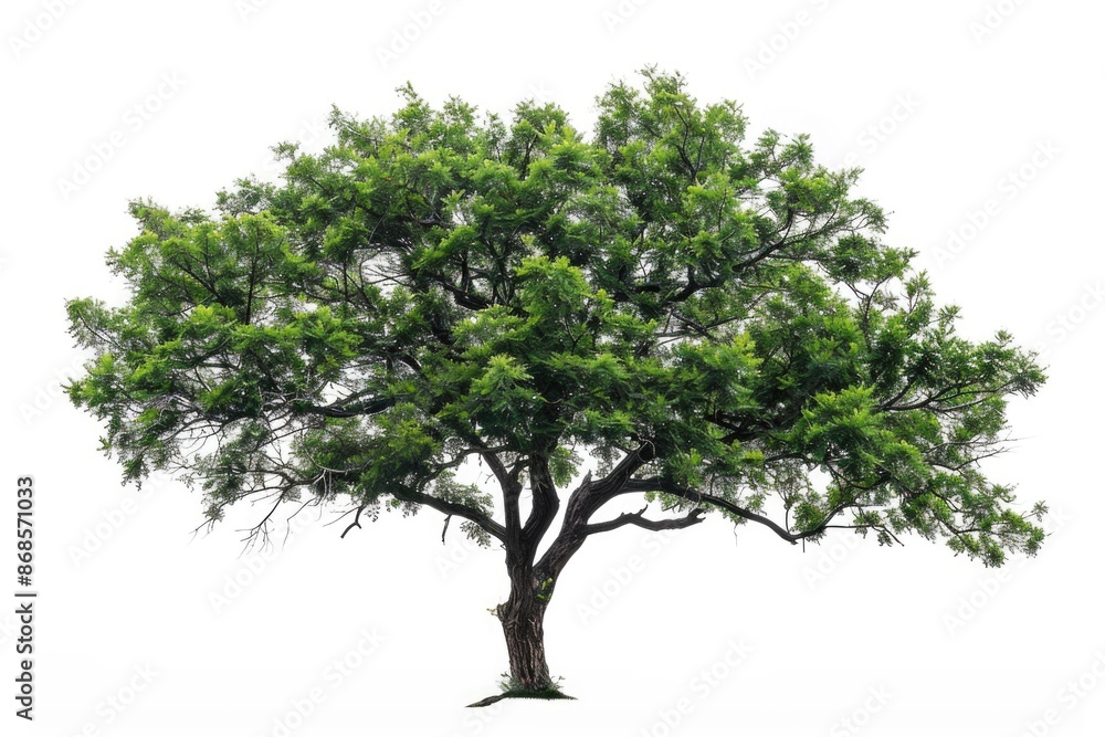 custom made wallpaper toronto digitalA single tree stands out against a white background, its green leaves fully grown
