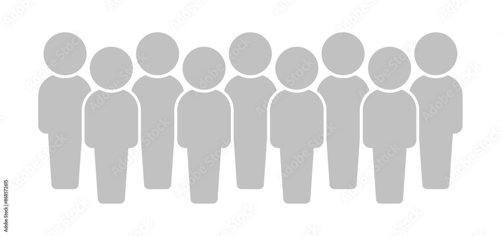 立っている10人の人物のアイコン・ピクトグラム - シンプルな10人組や複数人のグループのイメージ素材
立っている10人の人物のアイコン・ピクトグラム - シンプルな10人組や複数人のグループのイメージ素材
