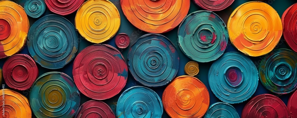 Colorful concentric circles Colorful concentric circles