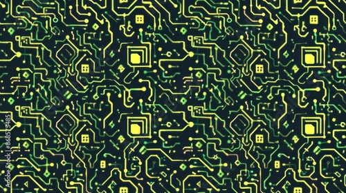 Wallpaper Mural Abstract Digital Circuitry Pattern Torontodigital.ca