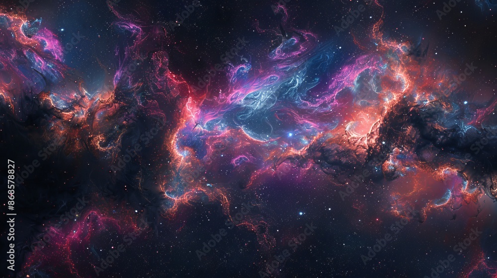 Space Fantasy Landscape with Stars and Nebulae in Deep Space Universe Space Fantasy Landscape with Stars and Nebulae in Deep Space Universe
