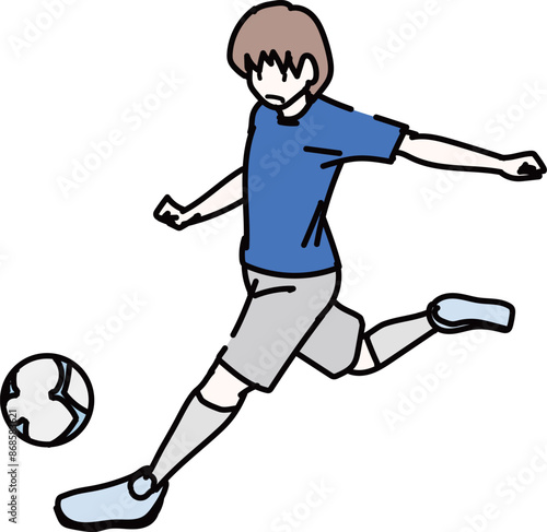 サッカー_キックモーション