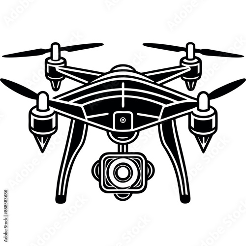 Drone outline drawing for coloring page
