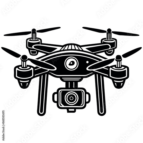Drone outline drawing for coloring page
