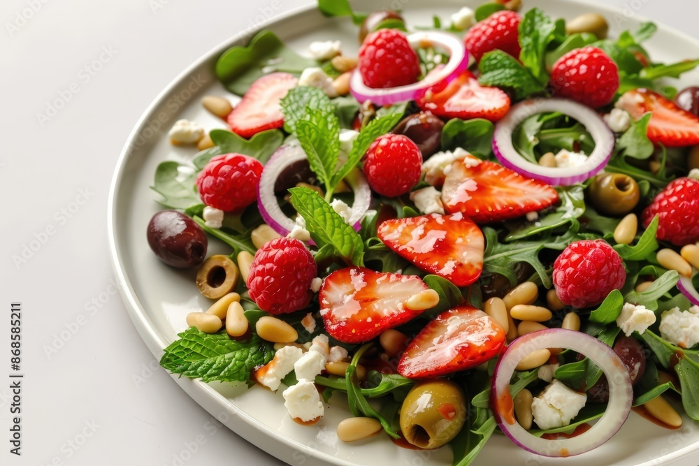 Cheechs Spring Medley Salad with Raspberry Vinaigrette - a blend of summer flavors Cheechs Spring Medley Salad with Raspberry Vinaigrette - a blend of summer flavors