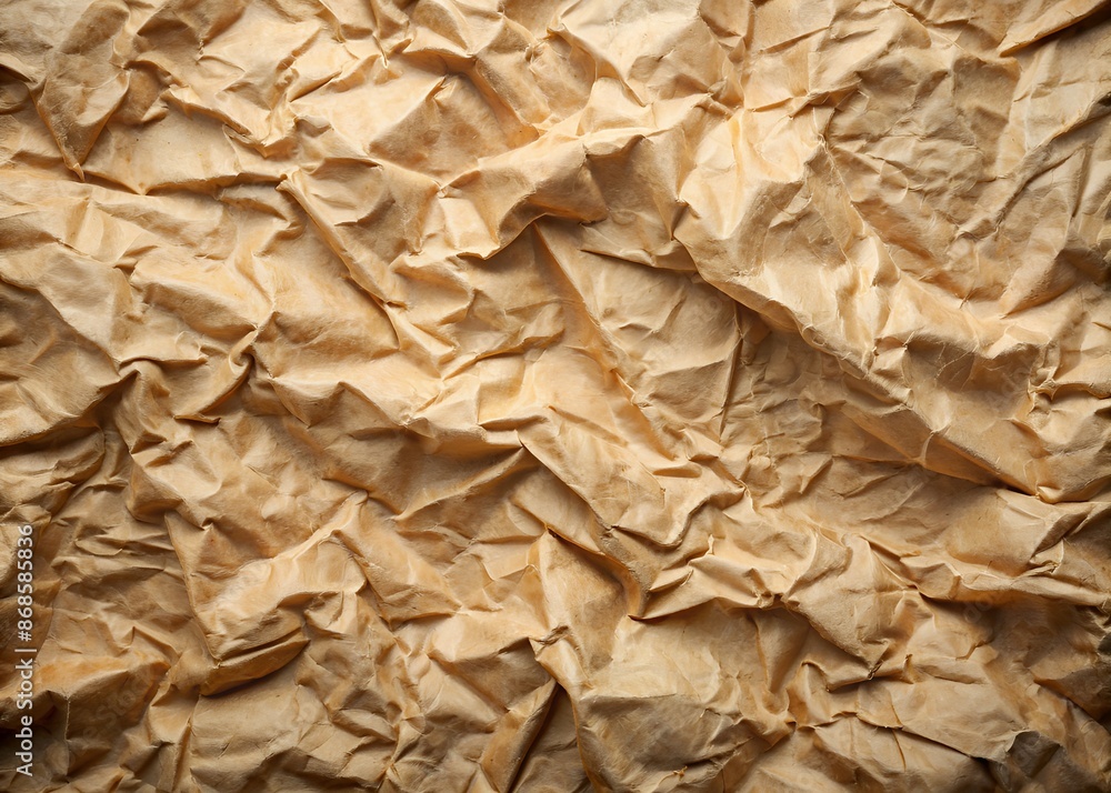 Crumpled paper background with natural texture, wrinkled, and curled up, perfect for designs needing a recycled, eco-friendly, and earthy feel. Crumpled paper background with natural texture, wrinkled, and curled up, perfect for designs needing a recycled, eco-friendly, and earthy feel.