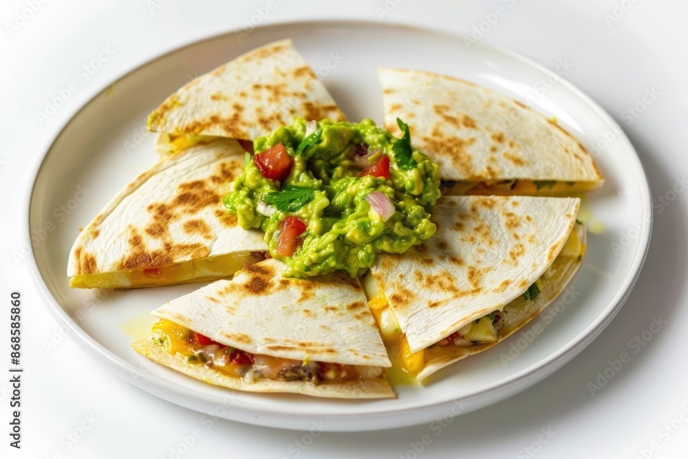 Cheese Quesadillas and Fresh Guacamole Platter Cheese Quesadillas and Fresh Guacamole Platter
