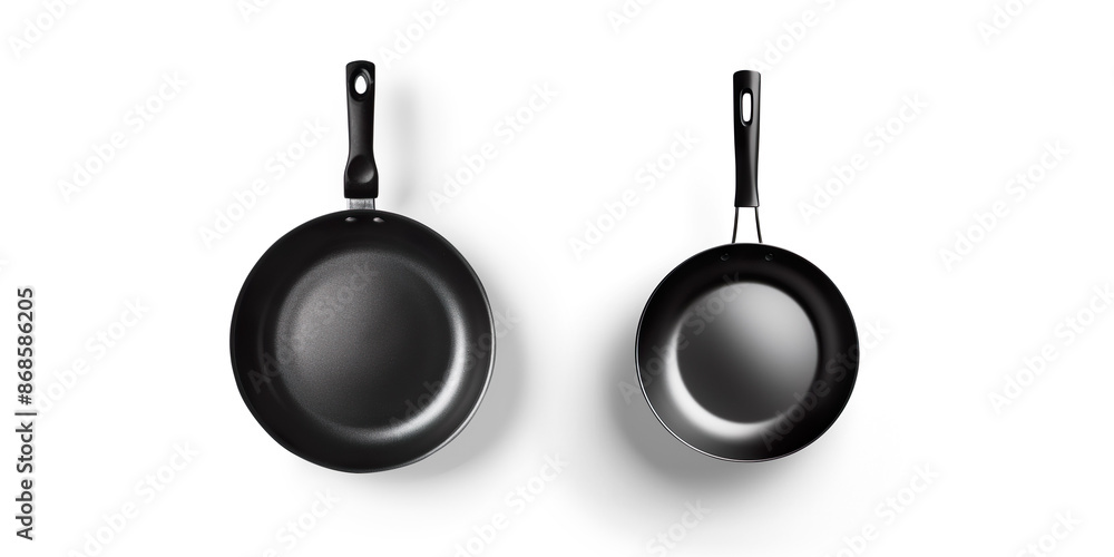 Frying Pan Set Isolated on Transparent Background Frying Pan Set Isolated on Transparent Background