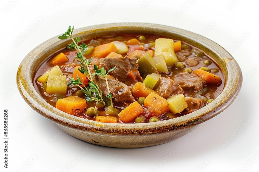 Rustic Bison Stew with Fresh Herbs and Aromatic Spices Rustic Bison Stew with Fresh Herbs and Aromatic Spices