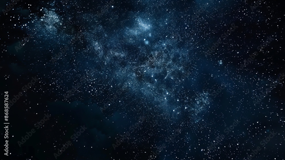 Starry Night Sky with Galaxy and Celestial Bodies, Outer Space Universe Background Starry Night Sky with Galaxy and Celestial Bodies, Outer Space Universe Background