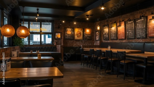 The perfect burger joint ambiance, menu, and customer experience ai_generated
