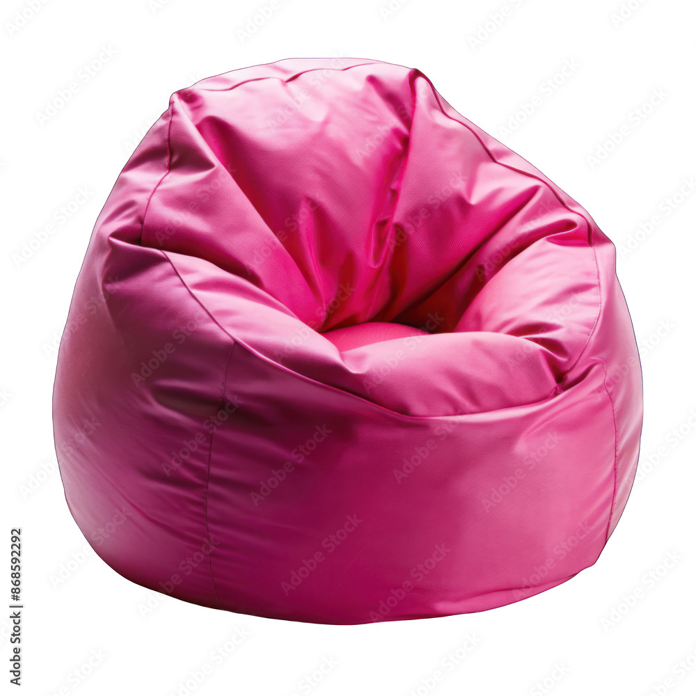 Pink beanbag Isolated on transparent background Pink beanbag Isolated on transparent background