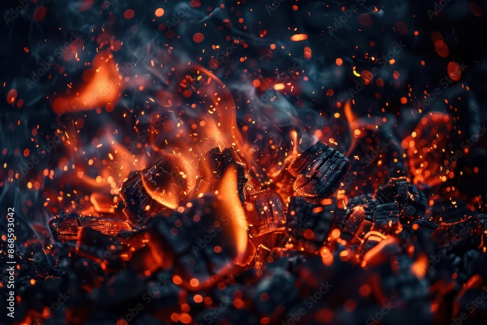 mesmerizing fire embers against deep black glowing particles orange and red hues macro photography style intricate detail abstract hypnotic visual effect mesmerizing fire embers against deep black glowing particles orange and red hues macro photography style intricate detail abstract hypnotic visual effect