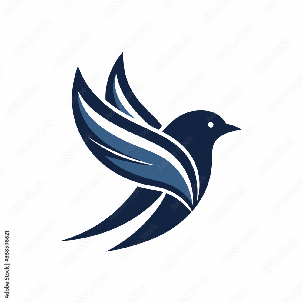 Fototapeta premium create a minimalist bird logo vector art illustrat