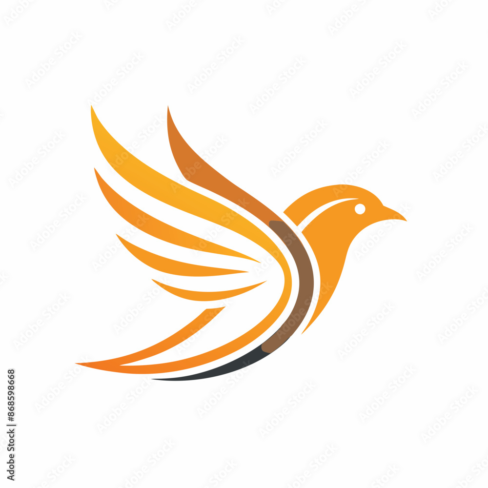 Fototapeta premium create a minimalist bird logo vector art illustrat