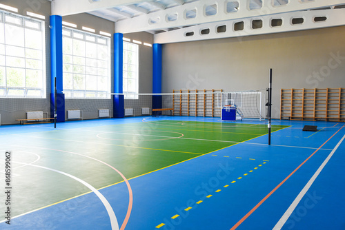Fototapeta Naklejka Na Ścianę i Meble -  Interior of the school sports hall