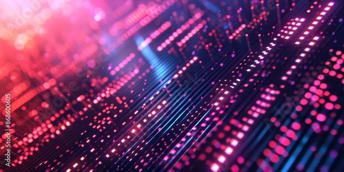 Wallpaper Mural Abstract background image of digital waves made of dots Torontodigital.ca