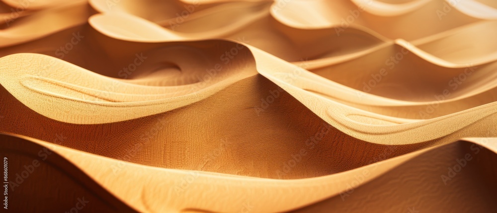 A sandy beach with a wave in the distance A sandy beach with a wave in the distance