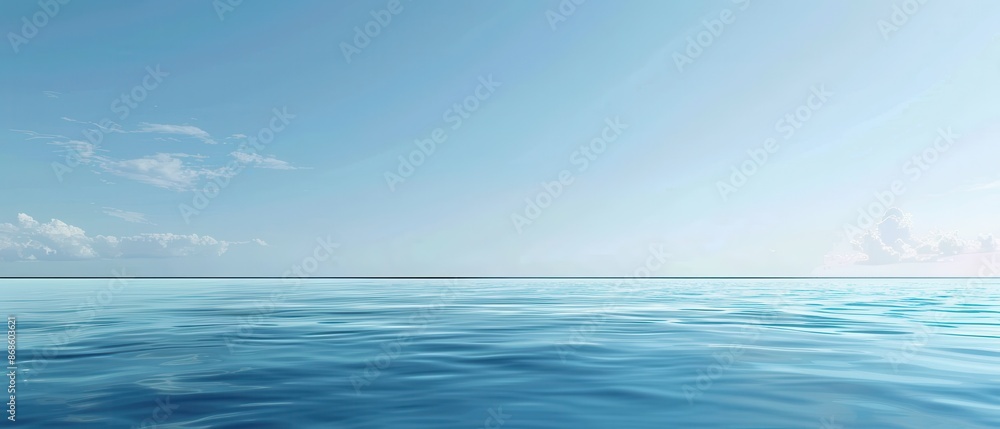 Fototapeta premium A calm blue ocean with no visible land