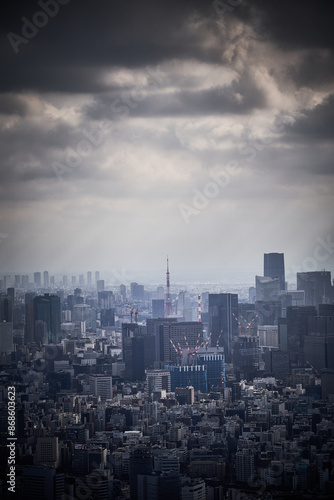 tokyo tower at tokyo city