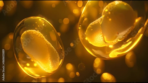 Phagocytosis by Leukocytes Under Microscope
