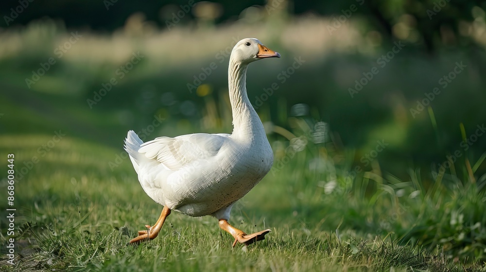 Goose going, Goose is flying in nature Goose going, Goose is flying in nature
